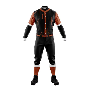 Adult Men's Baseball Uniform Set 100% Polyester Quick Dry Breathable Short Sleeve Jersey Mandarin <b>Collar</b> <b>T</b>-Strap Button Closure - Product Image 5