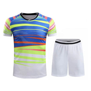 New Design Breathable Stretchy Tennis Uniform Tennis Shirt & Shorts Latest Customized Printing <b>Men</b> Tennis Uniform - Product Image 1