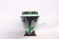 EVERGREENN Barco de Madera Comercial Hecho a Mano, Modelo de Buque de Carga para Exhibición, Colección, Estilo Feng Shui, Envío Global, Regalos