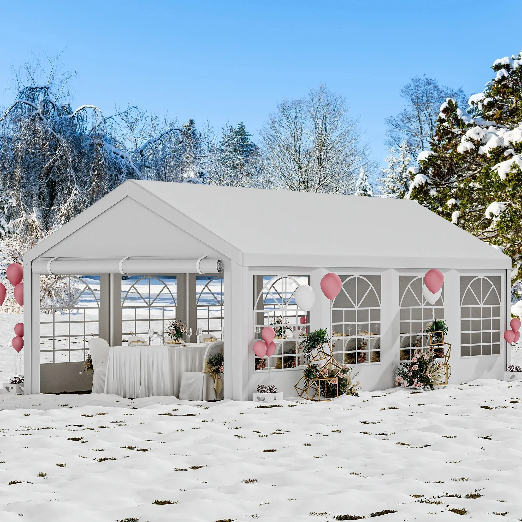 10X20 13X26 16X32 20X20X30 20X40 Outdoor Zware Feest Bruiloft Evenement Tent Beurs Tent Tent Schuilplaats Met Raam