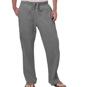 Pantalon en polyester coupe droite longueur cheville, confortable, décontracté, pour le travail, les voyages, élégant, coupe droite, longueur cheville, pour hommes - Product Image 4