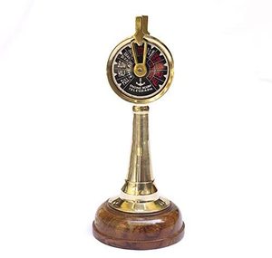 Telégrafo de latón antiguo marino decorativo para el hogar coleccionable Vintage diseñador náutico barco 18 telégrafo - Product Image 6