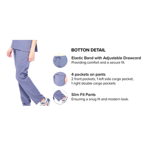 Uniforme d'hôpital à col en V très vendu, logo personnalisé OEM, ensembles de blouses, uniformes pour hommes, infirmiers, blouses médicales - Product Image 6