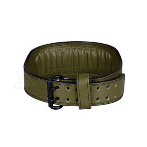 Premium Quality Cowhide Contoured <b>Weight</b> <b>Lifting</b> <b>Belts</b> Genuine Leather with Long Life Foam for Maximum Back Support - Product Image 1