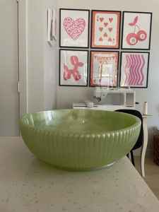 Bol de service en résine fait à la main pour vaisselle Nouveau design Saladiers dégradables personnalisables pour la maison Jardin de table pour les fêtes - Product Image 4