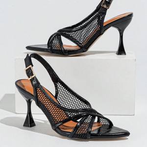 Chaussures de soirée à talons hauts en strass pour femmes, sandales à talons aiguilles, chaussures de mariée, chaussures de bal, chaussures à talons pour femmes - Product Image 4