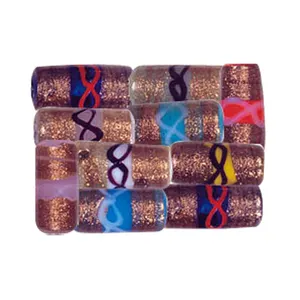 Gold Stone Band or Swirls Glass Beads for Jewelry Making for Bulk Orders Available in Various Color and Sizes at Low Price