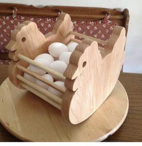 <b>Decorative</b> Wall Hanging Wooden <b>Egg</b> Rack For Farmhouse Kitchen Providing Stylish Functional Storage And Space Saving - Product Image 3