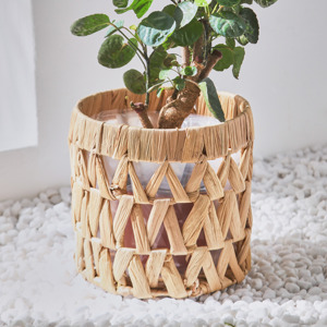Jardinières écologiques en jacinthe d'eau, prix le plus bas, panier porte-plantes, pot à plantes tissé à la main - Product Image 2