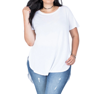 Tops de Yoga de Talla Grande con Abertura Lateral, Manga Corta, Ajuste Holgado, Ropa Deportiva Elástica para Entrenamiento, Fitness, Gimnasio y Deportes - Product Image 2