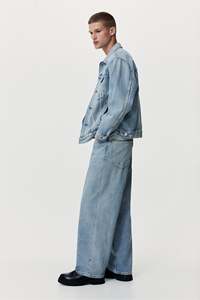 กางเกงยีนส์ทรงแบ็กกี้ผ้าเดนิมสีน้ำเงินสำหรับผู้ชาย ทรงหลวม ขากระบอกเล็ก ปลายขาจั๊มพ์ คุณภาพพรีเมียม ราคาขายส่ง - Product Image 6