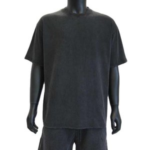 Camiseta personalizada lavada vintage, camiseta desgastada al por mayor, camiseta gráfica de gran tamaño Hip Hop 100% algodón, camiseta de lavado ácido para hombres de peso pesado - Product Image 1