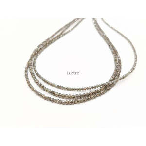 Collier en diamants naturels AAA+ 100% couleur champagne, bijoux personnalisés pour cadeau d'anniversaire - Product Image 3