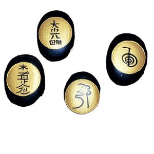 Set de Reiki Usui con Piedras Semipreciosas |   Juego de Reiki Usui con Doble Grabado a los Mejores Precios - Product Image 1