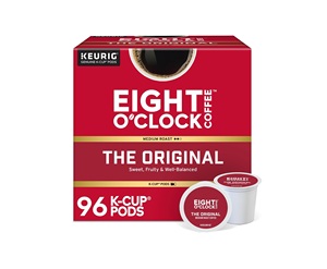 Café Eight O'Clock The Original, Cápsulas Individuales Compatibles con Keurig K-Cup, Café Tostado Medio, 96 Unidades - Product Image 1