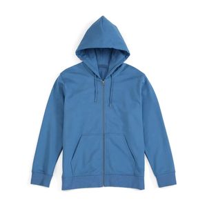 Sudadera con Capucha de Media Cremallera para Hombre, Estilo Holgado, Anti-Pilling, Algodón, Manga Larga, Diseño Sólido, Cremallera Bordada, en Oferta - Product Image 5