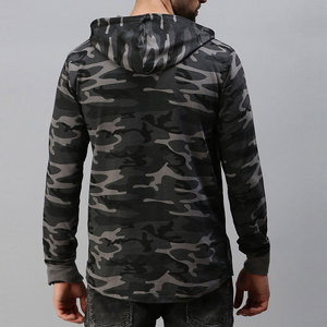 Sweat à capuche camouflage surdimensionné de haute qualité personnalisé, 100% coton, séchage rapide, respirant, pour la chasse en plein air en hiver pour hommes - Product Image 5