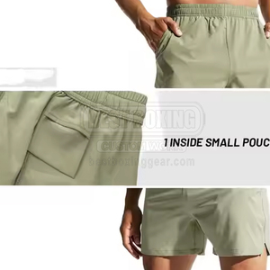 Nouveau Style Couleur Unie Fabriqué en Haute Qualité Hommes Shorts de Sport Qualité Supérieure Vente Chaude Hommes Shorts de Sport - Product Image 3