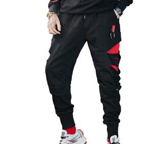 Nuevos pantalones Cargo con múltiples bolsillos, pantalones elásticos personalizados de talla grande para hombre, pantalones Cargo - Product Image 4