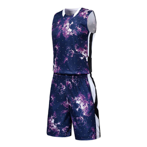 Uniforme de baloncesto liso sin mangas más vendido Ropa deportiva de entrenamiento para hombres Jerseys Uniforme de baloncesto de sublimación personalizado - Product Image 1