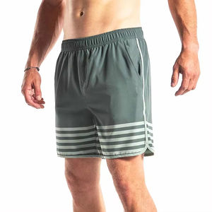 Men's High Street Style Casual 100% Organic Cotton <b>Shorts</b> for Summer Solid Color Elastic <b>Waist</b> Quick Dry Breathable <b>Shorts</b> - Product Image 4