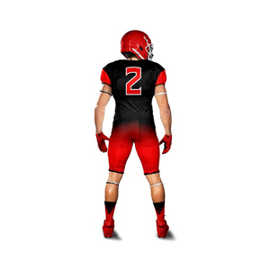 Maillot de football américain unisexe personnalisé imprimé par sublimation, respirant, antibactérien, séchage rapide, demi-manches, tissu polyester - Product Image 5