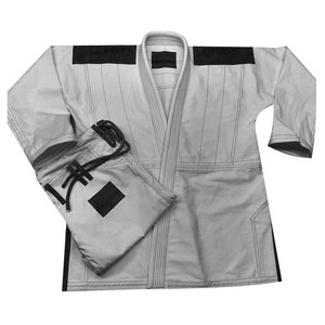 La mejor ropa de artes marciales Kimono Jiu Jitsu blanco azul brasileño Jiu uniforme perla tejido tela todos los tamaños - Product Image 5