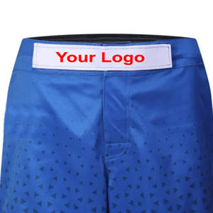 Wholesale MMA Fight Gear <b>Men's</b> Custom Logo & Design <b>Elastic</b> <b>Waist</b> Breathable Canvas Fabric Vintage Style MMA <b>Shorts</b> - Product Image 4