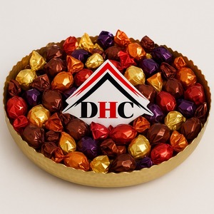 Metal serving tray gold color adds a refined touch to any chocolate presentation, from casual gatherings to grand celebrations - Product Image 4