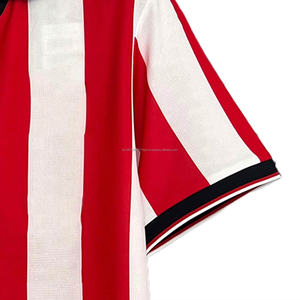 Personaliza tu Uniforme de Fútbol de Manga Corta con Cuello en V, Antibacterial, de Secado Rápido y Transpirable, 100% Poliéster, Alta Calidad, Venta al Por Mayor 24-25 - Product Image 2