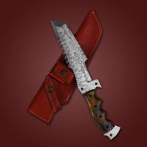 Couteau de survie pour la chasse avec manche en micarta, couteaux et outils de qualité supérieure - Product Image 3