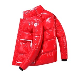 Veste matelassée d'hiver pour homme de qualité supérieure, nouvelle mode, sur mesure, col montant, logo frontal, imperméable, respirante - Product Image 4