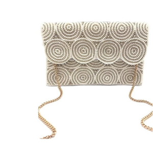 Sac à main pochette brodé de perles personnalisable au design optimal pour femmes et jeunes filles - Usage quotidien tendance - Product Image 5