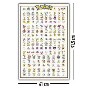 Affiches de personnages Pokémon Kanto de style moderne # 001-151) pour la décoration murale - Product Image 4