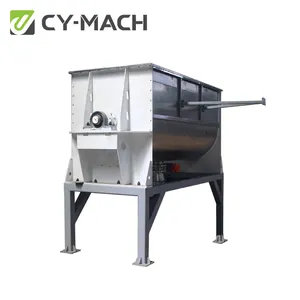Stainless steel ribbon type mixer fertilizer agriculture ribbon feed mixer for Pet animal feed