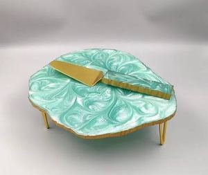 Base para Pastel de Resina Artesanal, Ecológica, Resistente al Calor, Personalizable, con Aspecto Pulido, Presentación Elegante para Fiestas Especiales - Product Image 2