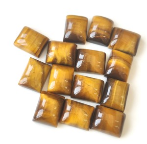 Venta al por mayor Ojo de Tigre Rectángulo Cabujón 4x6mm-20x30mm Parte posterior plana Piedra preciosa marrón suelta Natural para la fabricación de joyas - Product Image 5