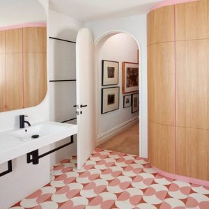 Carreau de ciment en porcelaine émaillée 300X600mm résistant à l'acide nouvelle brique réfractaire antidérapante style traditionnel pour mur intérieur - Product Image 3