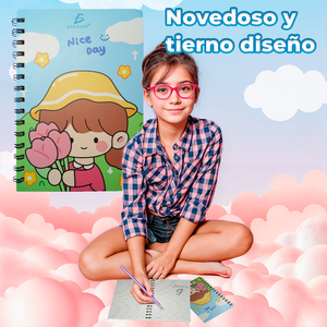 Cuaderno Portátil Kawaii A5 con Diseño a Rayas, 80 Hojas y Espiral Metálica para Profesionales de Seguros - Product Image 4