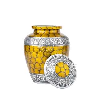 Handcrafted Urn for Human Ashes | Premium <b>Memorial</b> <b>Keepsake</b> | Premium Adult brass Urn <b>Box</b> - Product Image 1