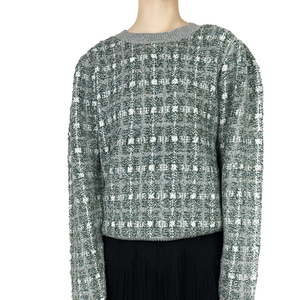 Suéter de Cachemira para Mujer, Invierno, Manga Larga, Diseño Holgado, Logotipo Frontal, Elegante, Tejido Moderno - Product Image 1