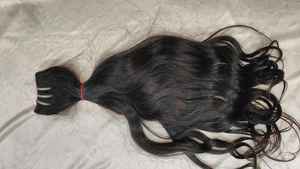 Extensiones de cabello humano estilo Yaki DE LA India, extensiones de cabello ondulado indio natural alineado con cutícula sin procesar de proveedor mayorista 100% de la India - Product Image 6