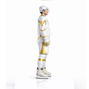 Uniformes de hockey sur gazon respirants pour hommes 100% polyester, tenue de hockey sur glace par sublimation, service OEM disponible - Product Image 3