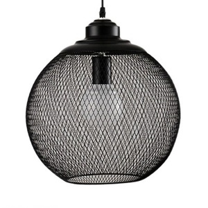 Lampe suspendue en métal Design tendance Forme ronde Couleur noire Meilleure qualité Style antique Lampe suspendue décorative pour hall - Product Image 1