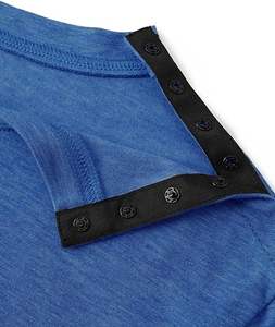 เสื้อเชิ้ตแขนสั้นเปิดไหล่สำหรับทุกเพศเสื้อเชิ้ตพอดีตัว - Product Image 5