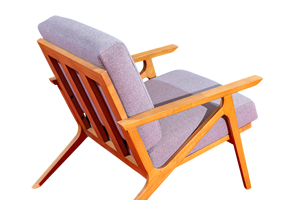 Silla de ocio moderna de mediados de siglo, salón de madera duradero con cojines para el hogar, sala de estar, apartamento, Hotel, muebles de Villa - Product Image 4