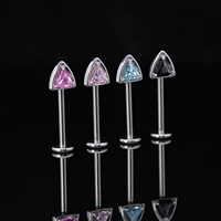 2025 nouveau doux oreille roue diable hélice Cartilage chat boucles d'oreilles F136 titane alliage Piercing bijoux