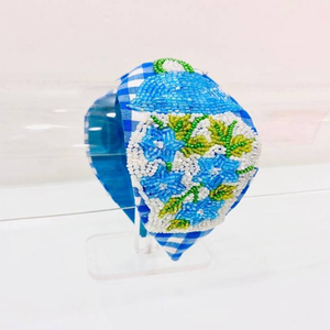 Designer Crab Custom Theme Pretty Hair Ornaments Fashion Beautiful Look Design Turban Style <b>Headbands</b> Embroidered for <b>Women</b> - Product Image 2