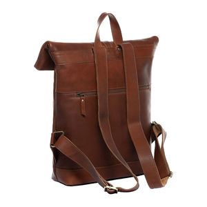 High Quality Custom Cowhide Leather Backpack Vintage <b>Style</b> Custom Daypack <b>Luggage</b> Zipper New Genuine Leather Professional Bag - Product Image 4