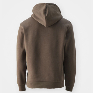 Sweat à capuche en molleton 100% coton pour homme, poids lourd, surdimensionné, avec poche, personnalisé, hiver, lettre 3D pour broderie - Product Image 3